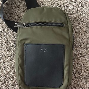 Furla Olive and Black Belt Bag